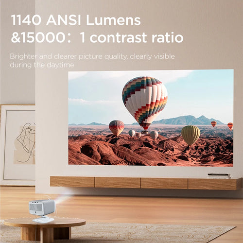 Lenovo 100P Ultra HD Projector | 4K Support, Android TV, Short Throw, 15000 Lumens