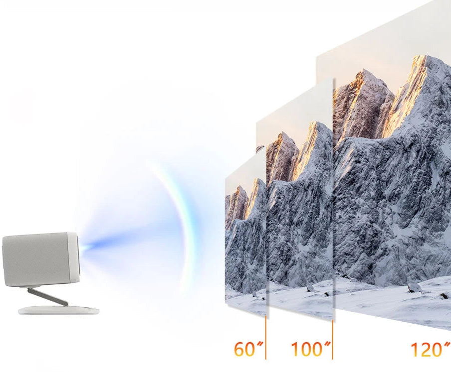 Lenovo 100P Ultra HD Projector | 4K Support, Android TV, Short Throw, 15000 Lumens